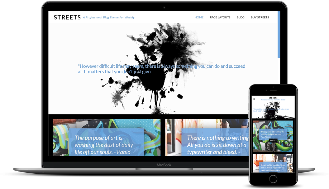 Streets Weebly Blog Theme